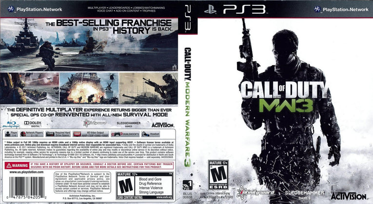 Call of Duty®: Modern Warfare® 3 CIB PS3